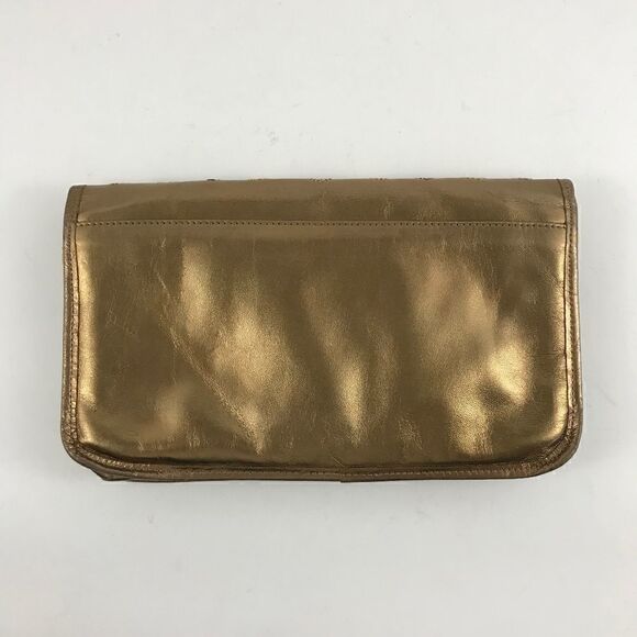 80's Oleg Cassini Multicolor Metalic Leaf Bag - Picture 2 of 4